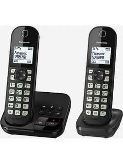 Panasonic KXTGC462GB Ασύρματο Τηλέφωνο Σετ Duo Μαύρο