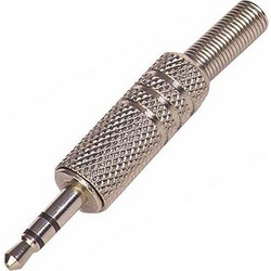 3.5 mm Jack Male Stereo Βύσμα Μεταλλικό με 3 Επαφές