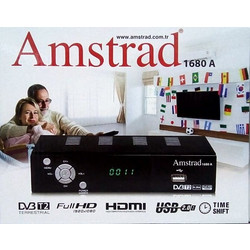 Amstrad 1680A Ψηφιακός Δέκτης Mpeg-4 Full HD με PVR