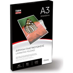 ΔΙΦΥΛΛΑ ΠΛΑΣΤΙΚΟΠΟΙΗΣΗΣ Α3 80μ (100Φ) LP03080