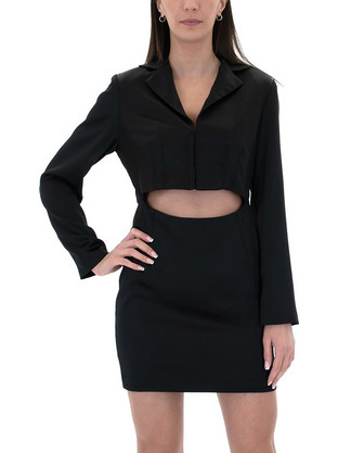 My Tiffany Wearables Midi Φόρεμα για Γάμο / Βάπτιση Μαύρο W24T3167