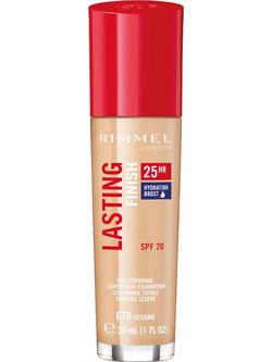 Rimmel Lasting Finish 25h 070 Sesame Liquid Foundation SPF20 30ml