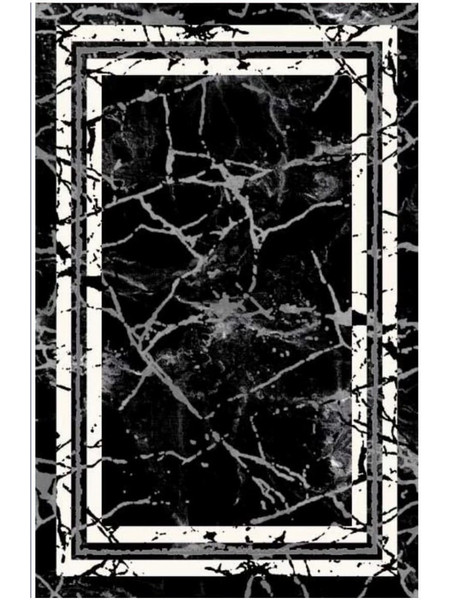 Marmo Carpet Σετ Μοντέρνα Χαλιά Κρεβατοκάμαρας 3 Τμχ Polycotton - Cement Ανθρακί