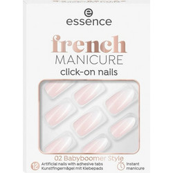 Essence Click & Go Nails 02 Babyboomer Style Almond Tips Νυχιών Γαλλικού 12τμχ