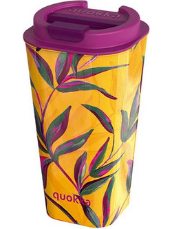 Quokka Πλαστική Κούπα Καφέ Με Διπλό Τοίχωμα 450ml FLUX SUN GARDEN