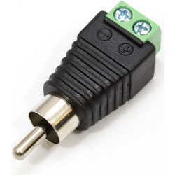 Βύσμα RCA αρσενικό με κλέμμα 2pin 1.4.13