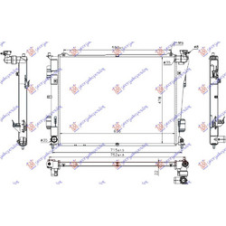 Ψυγειο Νερου 2.0-2.4 Μηχανικο Βενζινη (635x480x16) Hyundai Sonata 11-15 - 367106300