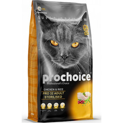 Prochoice Pro 32 Adult Sterilised with Chicken & Rice 2kg
