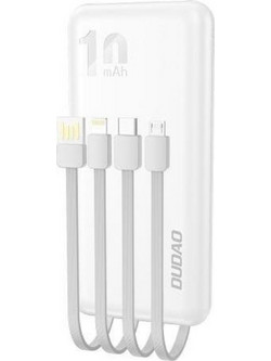 Dudao K6Pro Power Bank 10000mAh με 2 Θύρες USB-A White