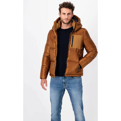 Fynch Hatton Ανδρικό Μπουφάν Χειμωνιάτικο Puffer Καφέ 1310-2614-801
