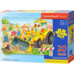 Παιδικό Puzzle Castorland Maxi Bulldozer In Action 20 Κομμάτια