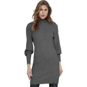Only Katia Mini Καθημερινό Φόρεμα Πλεκτό Ανθρακί 15232502 Only Katia Mini Καθημερινό Φόρεμα Πλεκτό Ανθρακί 15232502