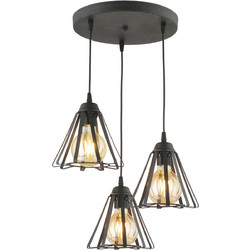 ARlight PDT 1255-3 Κρεμαστό Φωτιστικό Οροφής Τρίφωτο E27 0103524