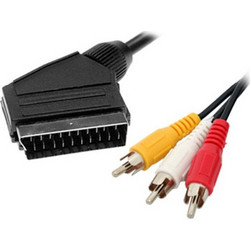 Καλώδιο 1.5 μέτρo scart to 3rca video/tv