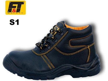F&T Step Μποτάκια Ασφαλείας S1 Μαύρα