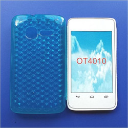 Θήκη TPU Gel Case Diamond για Alcatel One Touch T΄POP OT4010D Γαλάζιο (OEM)