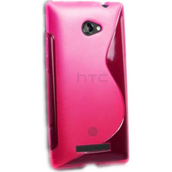 Θήκη TPU Gel S-Line για HTC Windows Phone 8X Λαμπερό Ροζ (OEM)