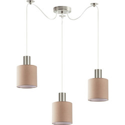 Home Lighting Κρεμαστό Φωτιστικό Οροφής Τρίφωτο E27 Καφέ SE21-NM-4-NM3-SH3 77-8430