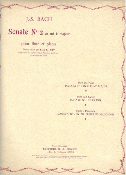 Bach Sonata N.2 Eb Maj