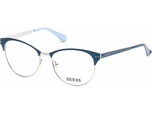 Guess GU2551 085 Ανδρικός Σκελετός Γυαλιών Οράσεως Μεταλλικός Μπλε