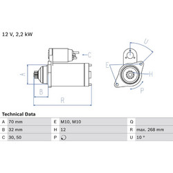 Bosch Μίζα - 0 986 025 540