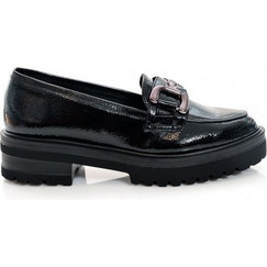 Stefania Γυναικείο Loafer 3160 Μαύρο Λουστρίνι