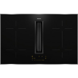 Miele KMDA 7473 FR-A Επαγωγική Εστία Αυτόνομη με Ενσωματωμένο Απορροφητήρα & Λειτουργία Κλειδώματος 80x52cm