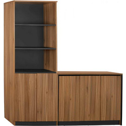 HomeMarkt Supreme Βιβλιοθήκη 2τμχ 200x40x200cm HM11369