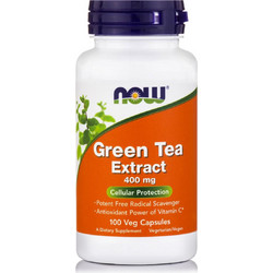 Now Foods Green Tea Extract Συμπλήρωμα Διατροφής με Πράσινο Τσάι 400mg 100 Κάψουλες
