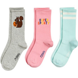 MINI RODINI Super sporty 3-pack socks (2426012300 TYPE) Multicolor Κορίτσι Collection SU24