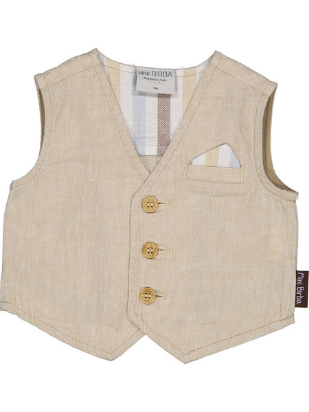 MAULI LITTLE PUPPIES-NURSERY M (001.00.91Y BEIGE) Μπεζ Λινό Standard Fit Βρέφος Αγόρι Collection SU24