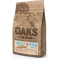 Oak's Farm Grain Free Adult White Fish 6kg