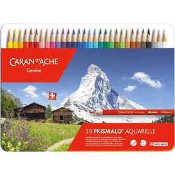 Caran d'Ache Prismalo Aquarelle Κασετίνα Ξυλομπογιές Ακουαρέλας Σετ 30τμχ