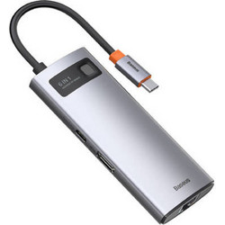 Baseus Metal Gleam 6in1 USB-C Docking Station με HDMI 4K PD Ethernet