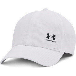 Under Armour Iso-Chill Ανδρικό Καπέλο Jockey Υφασμάτινο Λευκό 1383440-100