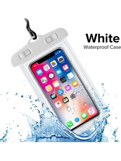 Αδιάβροχη Θήκη Smartphone για Οθόνες 4.7"-6.5" LW-021 Λευκή