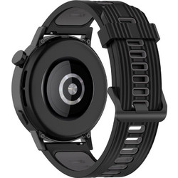 Techsuit Watchband W002 Λουράκι Σιλικόνης Black (Universal 20mm)