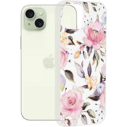 Techsuit Marble Series Back Cover Chloe White (iPhone 15 Plus)