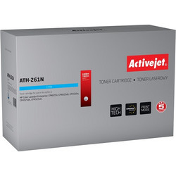 Activejet ATH-261N toner for HP printer HP CE261A replacement Supreme 11000 pages cyan