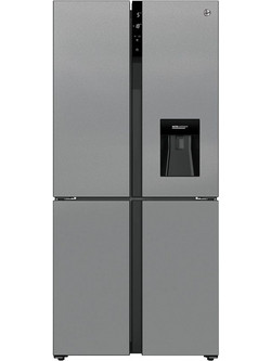 Hoover HSC818FXWD Ψυγείο Ντουλάπα 432lt Υ183xΠ83.6xΒ63.6cm Inox
