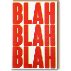 Ευχετήρια Κάρτα Blah Blah Blah NST-GC-LET-8109 12x17cm White-Red Nineteen Seventy Three