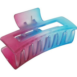 Colorful Ombre Square Hair Clip Purple/Blue