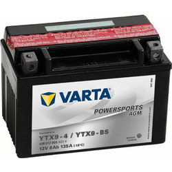 Varta Μπαταρία Μοτοσυκλέτας YTX9-BS 135A 8Ah