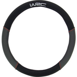Wrc Kάλυμμα Τιμονιού Rally Line 35-38cm Μαύρο/Γκρι Με Κόκκινες Ραφές (007594)