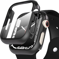 Tech-Protect Defense360 Πλαστική Θήκη Tempered Glass για Apple Watch 4 / 5 / 6 / SE 44mm Μαύρη
