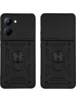 Sonique Ring Armor CamPro Θήκη Πλάτης Realme C33 Μαύρο