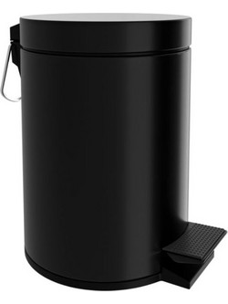 ΧΑΡΤΟΔΟΧΕΙΟ 6LT VERDI SOFT CLOSE BLACK MAT/ ΜΑΥΡΟ ΜΑΤ 5910005