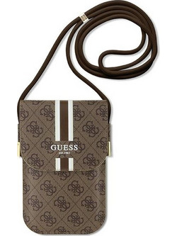 Guess Τσάντα GUOWBP4RPSW καφέ/brown 4G Stripes