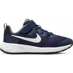 Nike Revolution 6 Παιδικά Αθλητικά Παπούτσια για Τρέξιμο Navy Μπλε DD1095-400