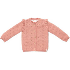 Little Dutch Παιδική Ζακέτα Πλεκτή Rose Pink